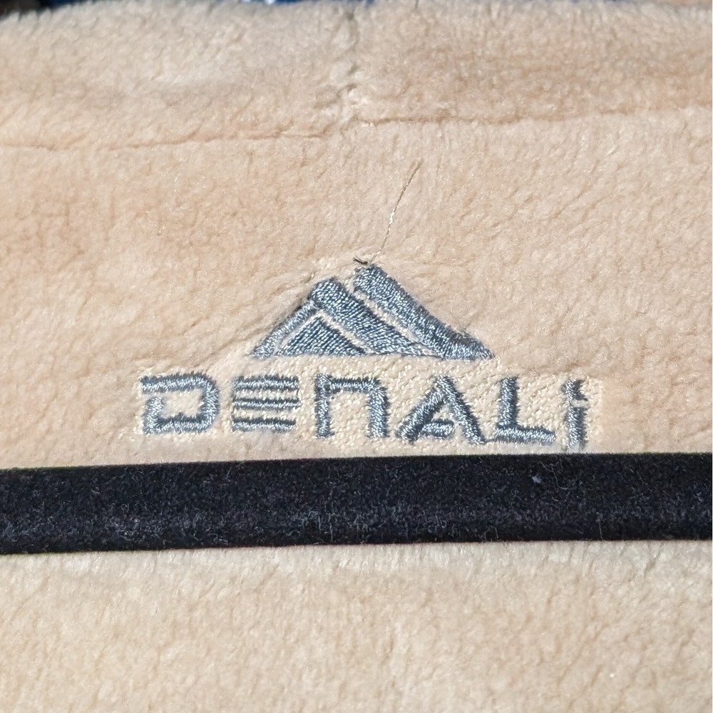 Vintage Denali Fleece Graphic Print Hooded Reversible Jacket Multicolor XL - Picture 7 of 12